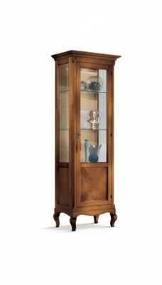 Mebel glazen kast vitrine hout vitrines glas kast planken Italië.