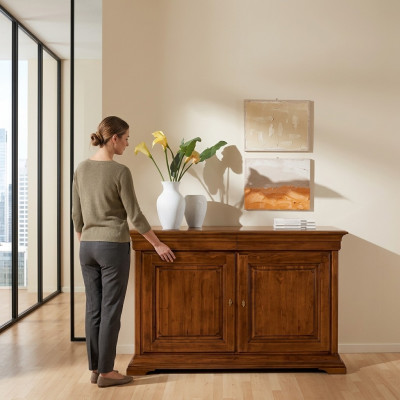 Dressoir houten kast commode bruin dressoirs slaapkamer woonkamer