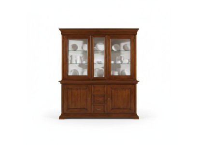 Klassieke vitrine Italiaanse luxe meubels vitrines houten kast ontwerp kast