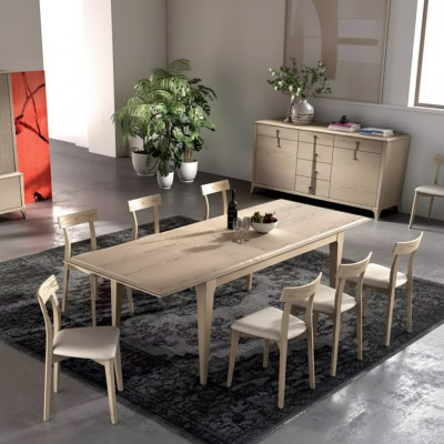Eetkamerset Eettafel 6 x Stoelen Set Tafel Eetgroep 7-delig Tafel Eetkamer
