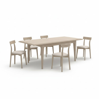 Eetkamerset Eettafel 6 x Stoelen Set Tafel Eetgroep 7-delig Tafel Eetkamer