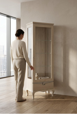 Vitrine Italiaanse luxe meubels vitrine buffetkast kast glas design.