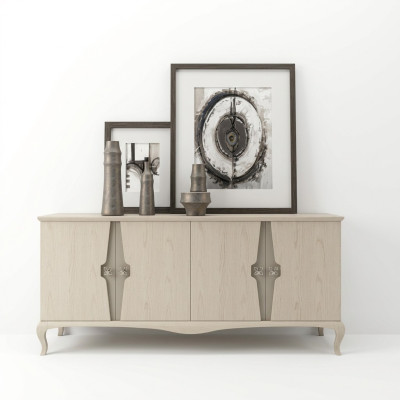 Zijtafel commode tafel dressoir luxe woonkamer dressoirs hout nieuw