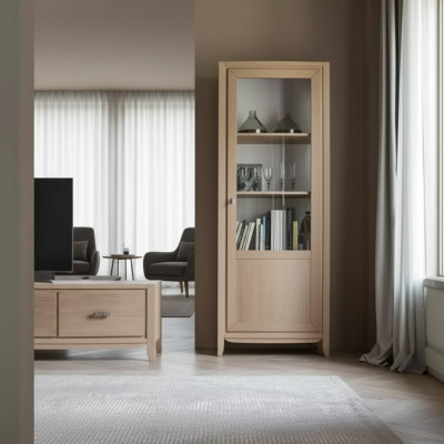 Meubels Hout Vitrine Glazen kast Ladekast Kasten Italiaanse Meubels Nieuw