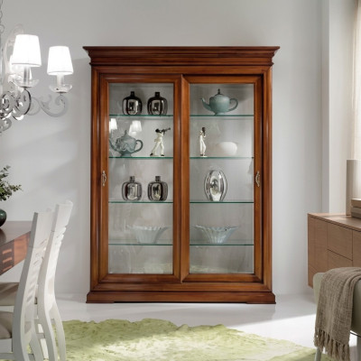 Klassieke kasten vitrines woonkamer meubels luxe kast vitrine glas