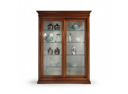 Klassieke kasten vitrines woonkamer meubels luxe kast vitrine glas