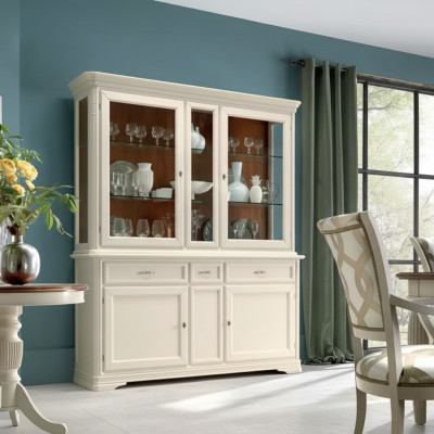 Vitrine Eetkamer Dressoir Houten Meubels Woonkamer Dressoir Glazen Kast