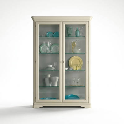 Vitrine Glazen Kast Hout Woonkamer Vitrines Italiaanse Luxe Meubels