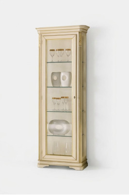 Vitrine woonkamer beige kasten dressoir vitrines kast klassiek