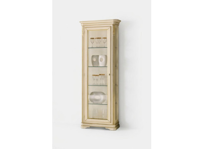 Vitrine woonkamer beige kasten dressoir vitrines kast klassiek