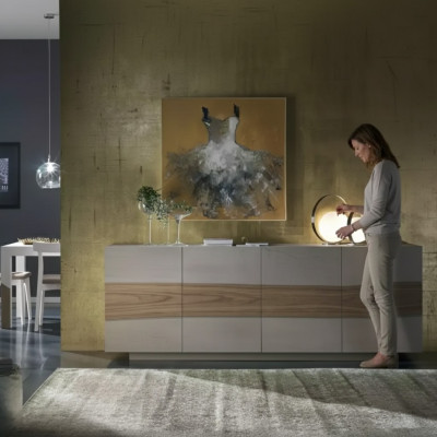 Ladekast kasten Hout Luxe dressoir Woonkamer meubels Kast Grijs