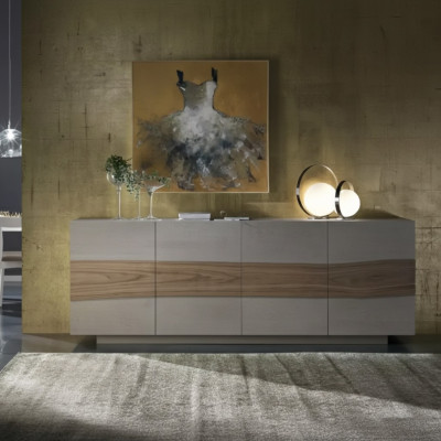 Ladekast kasten Hout Luxe dressoir Woonkamer meubels Kast Grijs