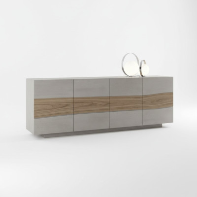 Ladekast kasten Hout Luxe dressoir Woonkamer meubels Kast Grijs