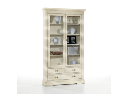 Woonkamer glazen kast vitrine dressoir hout luxe kasten meubels