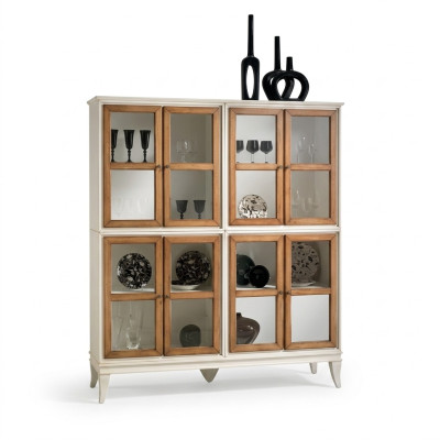 Vitrine Kasten Vitrines Hout Luxe Woonkamer Meubels Wit Kast Nieuw