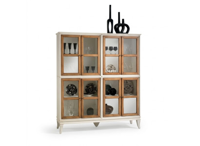 Vitrine Kasten Vitrines Hout Luxe Woonkamer Meubels Wit Kast Nieuw