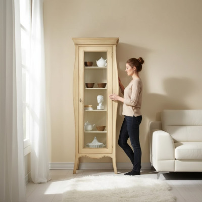 Dressoir Luxe vitrine Glazen kast Klassieke stijl Italiaanse meubels