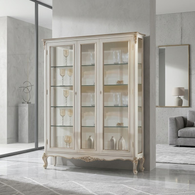 Glas Vitrine 2 Tür Holz Vitrinen Wohnzimmer Schränke Design Möbel Neu Glazen vitrinekast 2 deuren Houten vitrines Woonkamerkasten Designmeubels Nieuw