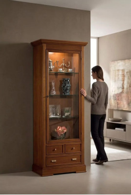 Ontwerp meubels Luxe houten vitrine stijl kast Italiaanse dressoir Nieuw