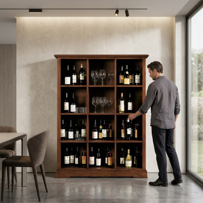 Kast Bar Barkast Vitrine Woonkamer Designplank Meubels Hout