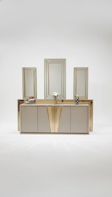 Luxe moderne commode met 3x spiegel exclusief ontwerp en hoge kwaliteit