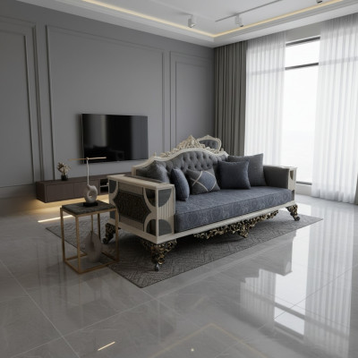 Designer Bank Moderne 3-zits Bank Luxe Woonkamer Bank Nieuw