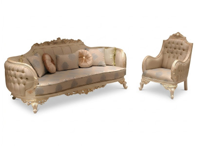Stijlvolle Luxe 3-zitsbank Woonkamer Fauteuil Elegant Meubilair Nieuw