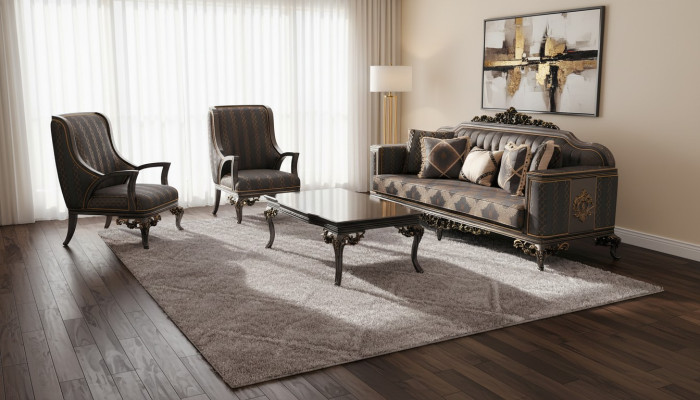 Luxe 3-delig bankstel set Bank 3-zits Relax 2x Fauteuil Deluxe