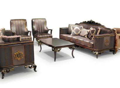 Luxe 3-delig bankstel set Bank 3-zits Relax 2x Fauteuil Deluxe