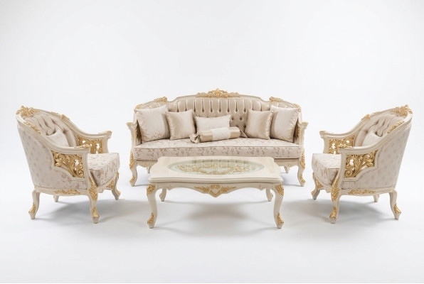 Stijlvolle woonkamer meubels, bankstel set, woonkamer bank 2x fauteuil.