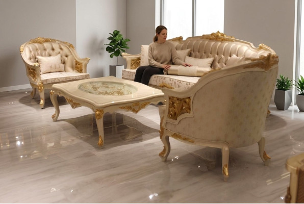 Premium woonkamerbank Luxe fauteuils moderne fauteuils bankstel Nieuw