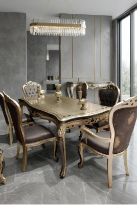 Stijlvolle eetkamer 6x stoelen Eetkamer meubels 6x stoelen 6 stevige stoelen
