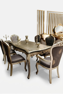 Stijlvolle eetkamer 6x stoelen Eetkamer meubels 6x stoelen 6 stevige stoelen