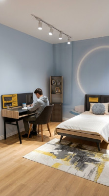 Volledige kinderkamerset, jeugdkamerset, modern set kindermeubels, luxe.