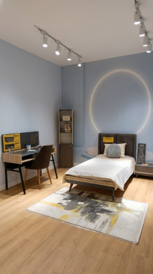 Stilove slaapkamerset ontwerp jeugdkamer meubels bed + nachtkastje