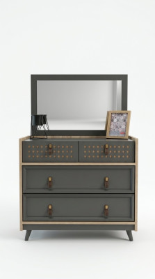 Exclusief design dressoir met spiegel Slaapkamer dressoir Design kast