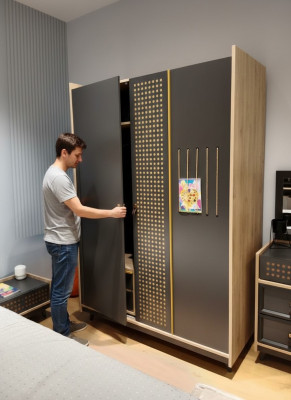 Kledingkast Scrank Luxe Slaapkamermeubels Kasten Hout Kinderkamer