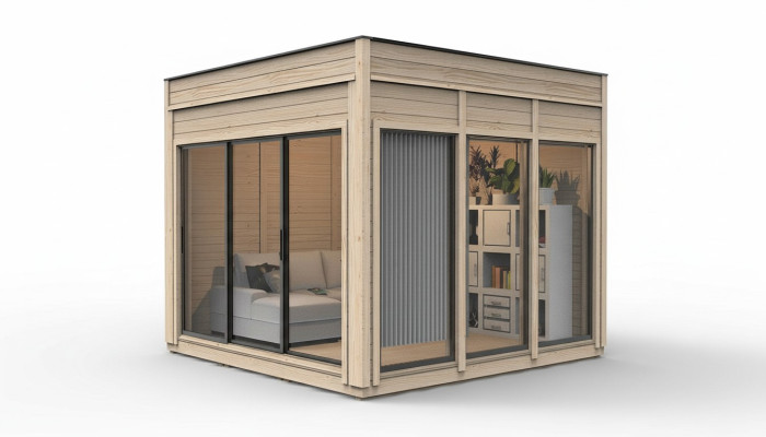 Campinghuis Tuinhuis Houten huis Vakantiehuis Tuinhuisje 354x354x318.