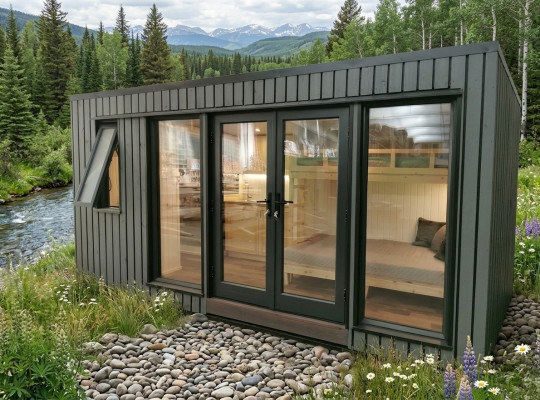 Campinghuis Tuinhuisje Houten huis Vakantiehuis Luxe 490cm Camping