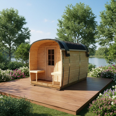 Sauna Hout Droge sauna Tuin Houten sauna Buitensauna's 300x230x270