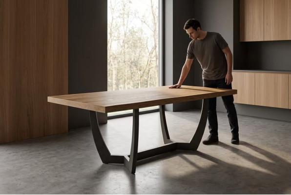 Eettafel 180 cm houten keukentafel Eettafels nieuw bruin Tafel modern Tafel