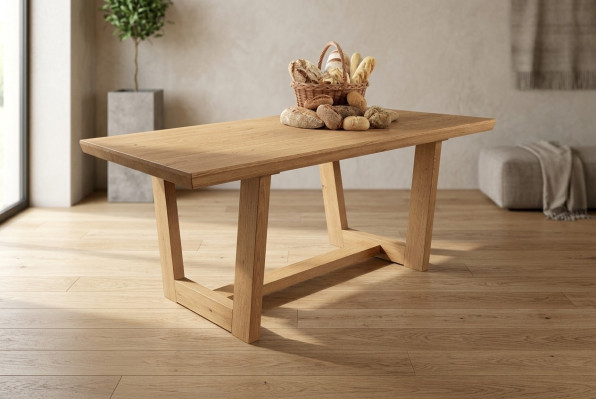 Eettafel Keukentafel Bruine Eettafels Houten Eettafel Stijl Modern bruin