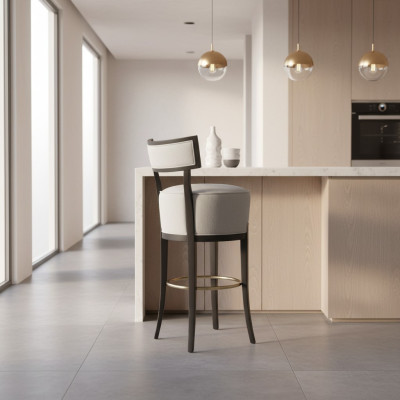 Stoel Eetkamerstoelen Keukenstoel Woonkamer - Grijs Zwart Stoel Stoelen