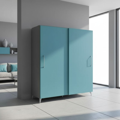 Kledingkast Slaapkamer Modern Kast Kledingtijken Turkoois Groen