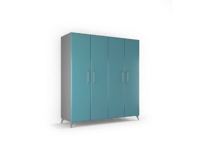 Kledingkast Slaapkamer Houten Kast Modern Kledingkasten Blauw