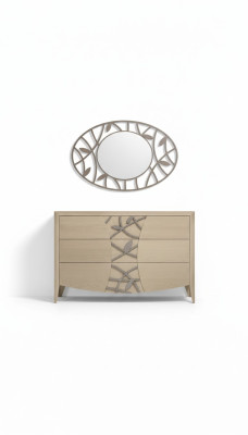 Slaapkamer ladenkast spiegel dressoir ladenkasten hout modern design luxe