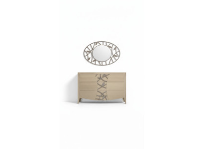 Slaapkamer ladenkast spiegel dressoir ladenkasten hout modern design luxe