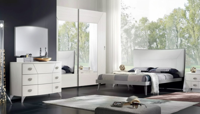 Slaapkamer set Bed 2x Nachtkastjes Commode 6-delige Design Luxe