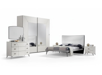 Slaapkamer set Bed 2x Nachtkastjes Commode 6-delige Design Luxe