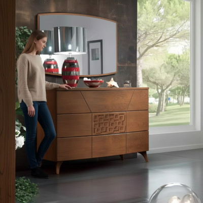 Slaapkamer set commode spiegel luxe compleet modern commodes 2-delig.